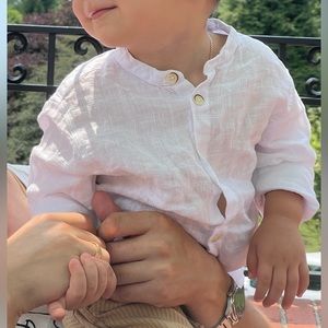 Zara BASIC WOVEN SHIRT size 4-5 years cm110